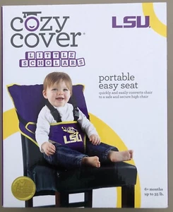 Convertidor de silla de asiento fácil portátil LSU Tigers NCAA COZY COVER Little Scholars - Imagen 1 de 6