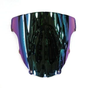 Dark Iridium Double Bubble Windscreen for Kawasaki Ninja ZX6R 2003 2004 ZX636C - Picture 1 of 1