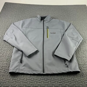 Walls Jacket Mens Large Gray Full Zip Softshell Outdoor Coat Workwear Casual - Picture 1 of 9