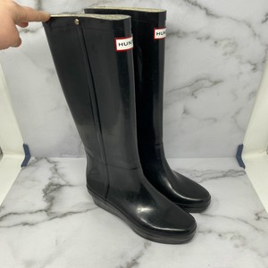 hunter original refined wedge rain boot