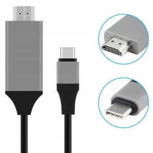 KABEL / ADAPTER / KONVERTER USB-C 3.1 AUF HDMI 4K Thunderbolt 3.0 für MACBOOK 2m
