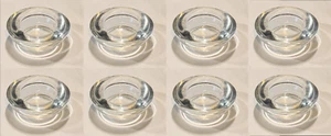 8x IKEA Hej Heavy Glass Tealight/Votive Holders, Clear Article # 600.264.84 - Picture 1 of 3