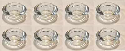 8x IKEA Hej Heavy Glass Tealight/Votive Holders, Clear Article # 600.264.84 - Image 1 of 3