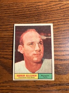 1961 TOPPS BASEBALL CARD #80 HARMON KILLEBREW EXMT!!!!!!!!!