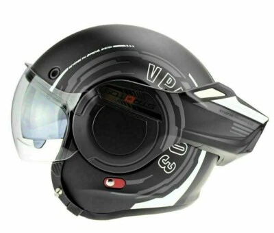 Viper F242 реверс флип передний модульный мотоцикл универсал шлем матовый черный Revo - Изображение 1 из 4