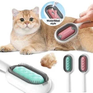 Dog Cat Hair Removal Brushes with Water Tank Pet Deshedding Brush Massage Comb - Picture 1 of 14