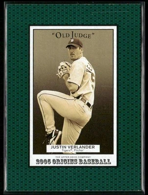 UD Origins #241 2005 Justin Verlander Old Judge Foto 1 de 2