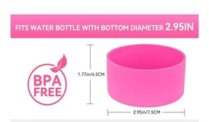 CharCharms Water Bottle Boot Hot Pink: Silicone Boot, Dishwasher-Safe, Drinkware - Picture 1 of 5