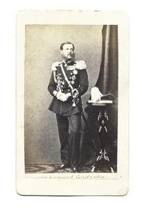 S9116/ CDV Foto Großfürst Constantin von Russland in Uniform mit Orden ca.1865 - Bild 1 von 1