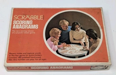 Scrabble Scoring Anagrams 100% Complete Game Vintage 1975 Selchow & Righter - Image 1 of 4