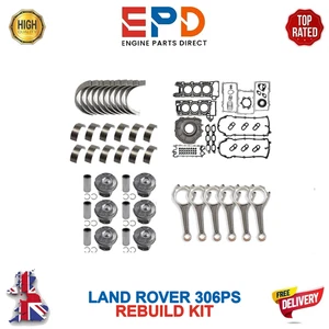 LAND ROVER JAGUAR 306PS 3.0L PETROL ENGINE FULL GASKET SET WITH REBUILD PARTS - Picture 1 of 6
