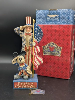 Jim Shore Disney Traditions Mickey Mouse Tío Sam Originales Americanos  Foto 1 de 4