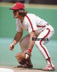Pete Rose 1980 Phillies PROFESSIONAL CLOSE-UP 8x10 "TYPE 2" PHOTO Fuji PAPER - Bild 1 von 2