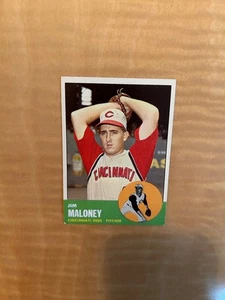 1963 TOPPS BASEBALL #444 JIM MALONEY!! NICELY CENTERED!! $1 SHIPPING!! - Picture 1 of 2