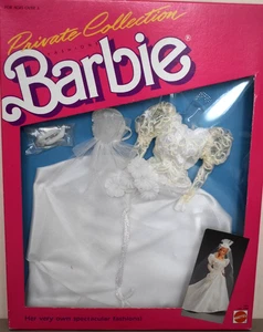 1987 Private Collection Fashions WEDDING DRESS Vintage Barbie Fashion Set - Picture 1 of 3