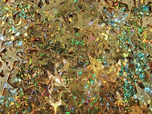 Sequins Stars 18mm Laser Gold 100g Bulk DIY Christmas Crafts Dance - Foto 1 di 2