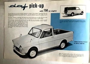 Camioneta pick-up DAF 750 1961: folleto automático Varimatic Car 4 páginas con desplegable - Imagen 1 de 4