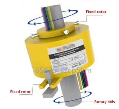 12 Circuits/10A Hollow Shaft Conductive Ring Slip Ring Through Hole Dia.25.4mm  - Image 1 of 3