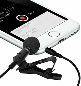 Mikrofon Lavalier - iPhone / Android obsługiwany - kabel OMNI-1,5M- - Zdjęcie 1 z 3