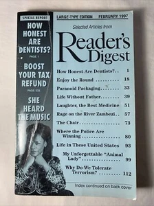 Readers Digest February 1997 (Large Print) - Picture 1 of 6