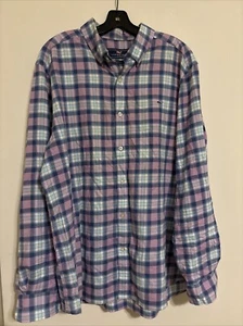 Vineyard Vines Classic Fit Whale Shirt Plaid Long Sleeve XL - Picture 1 of 4