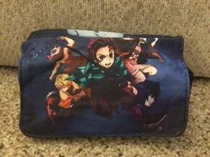 New DEMON SLAYER Pencil Bag Kimetsu no Yaiba Clutch Wallet Anime Case - Picture 1 of 6