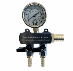 Fawn Lake Fountains HD Air Manifold- Stainless Steel, Brass, and Aluminum - Imagen 1 de 16