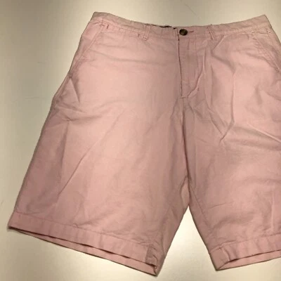 Pantalones Cortos Merona Para Hombre Talla 32 Rosa Bermudas Calce Regular Frente Plano Calce Informal Foto 1 de 4
