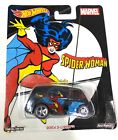 Hot Wheels Pop Culture Marvel Spider Woman Quick D-Livery Real Riders (C2)