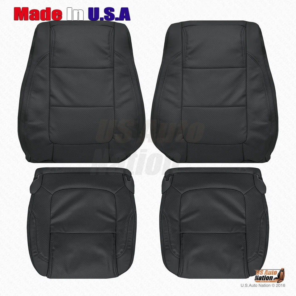 2011 - 2015 Ford Explorer - Front Driver Passenger Perforated Vinyl Cover Black - Image 1 of 1