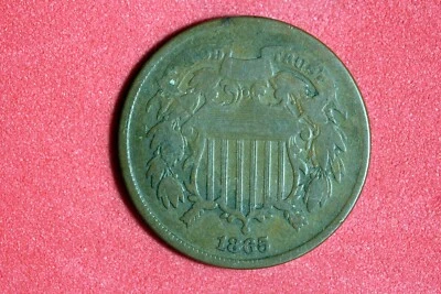 ESTATE FIND 1865 - TWO CENT!!  #N06430 - Image 1 of 2