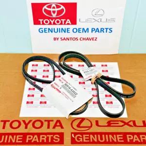 10-11 Toyota Camry Serpentine Drive Fan Belt GENUINE OEM 90916-A2022&90916-02671 - Picture 1 of 3