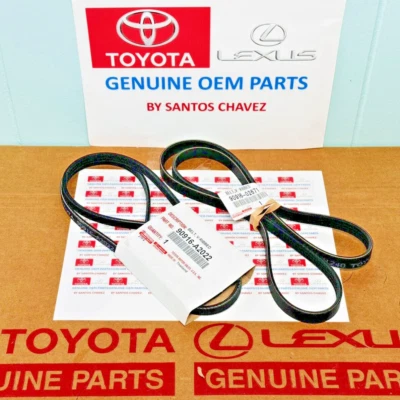 Correa de ventilador de transmisión serpentina Toyota Camry 10-11 original OEM 90916-A2022 y 90916-02671 Foto 1 de 3