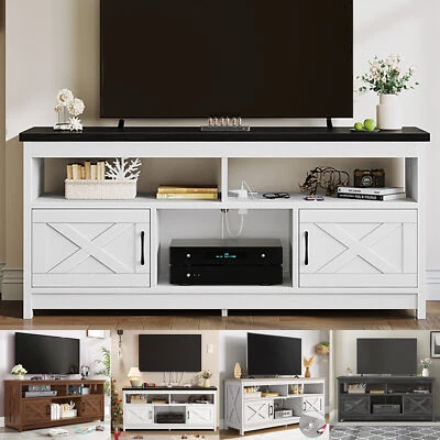 TV Stand for 65 in TV with Power Outlet Entertainment Center Media Console Table - Image 1 of 4