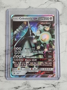 Pokemon Sun & Moon Ultra Prism Card: Celesteela GX 162/156 Rainbow Ult -  Recaptured LTD