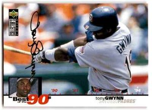 1995 Collector's Choice Gold Signature Tony Gwynn San Diego Padres #61