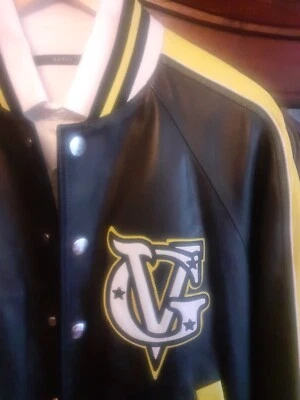 Men's $3k GIVENCHY PARIS Multicoloured Luxury Leather Bomber Jacket US42 IT52 L - Image 1 of 4