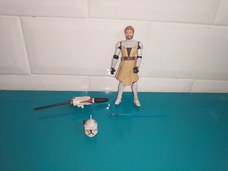 230305 figurine STAR WARS hasbro 2008 Clone Wars obi wan kenobi - Photo 1/1