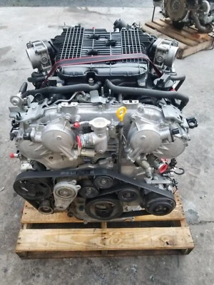 09-17 NISSAN 370Z VQ37HR VVEL 3.7L V6 ENGINE INFINITI G37 11-13 M37 VQ37 104k - Image 1 of 4
