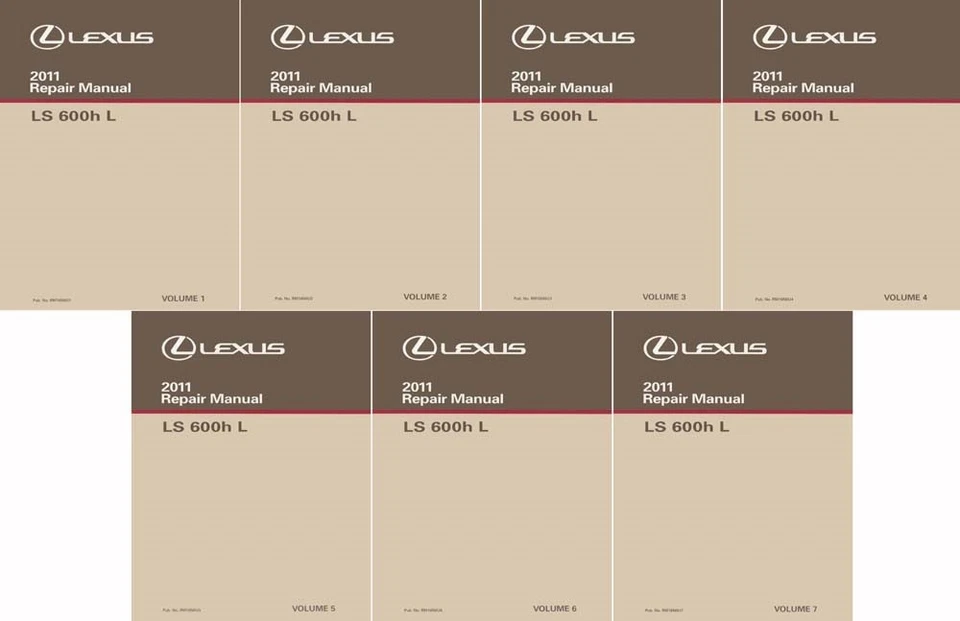 Lexus LS 600h L 2011 manual de reparación de taller conjunto completo Foto 1 de 1