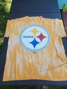 Vintage 1998 Men's Pittsburgh Steelers Tie Dye Shirt Orion XL Riddell - Picture 1 of 6