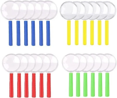 24-teilige Lupe für Kinder, Mini-Lupe, Geburtstagsgeschenk, Kunststoff, Acryl, 2 - Bild 1 von 4