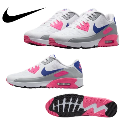 Nike Air Max 90 G Golf Shoes (HV9305) White/Laser Pink/Concord