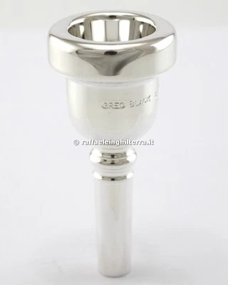 Greg Black bocchino trombone penna larga Medium Argentato 4G - Immagine 1 di 3