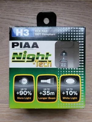 Bombilla halógena de alto rendimiento PIAA H3 Night Tech, paquete de 2 *nueva* 10703 Foto 1 de 4