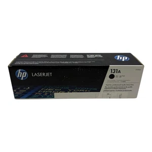 New Genuine HP 131A Black Toner Print Cartridge CF210A - FACTORY SEALED BOX - Picture 1 of 5