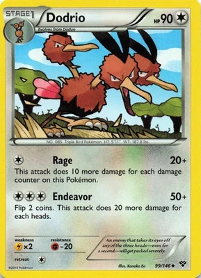 Dodrio 99/146 XY Base Set  - LP - Image 1 of 2