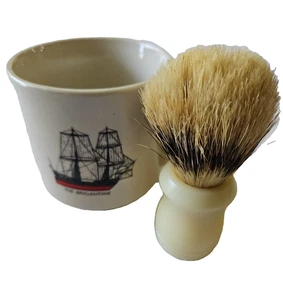 Vintage "The Brigantine" Shaving Mug and Brush Ceramic Mug - Picture 1 of 6