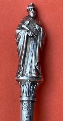 CUCHARA RECUERDO PLATA ESTERLINA FIGURATIVA MUY RARA DE SAN AUGUSTÍN FLORIDA DE DURGIN Foto 1 de 4