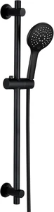 Asta Doccia Nera 70 Cm Colonna Doccia INOX a Parete Con Doccetta a 3 Getti, Staf - Foto 1 di 13